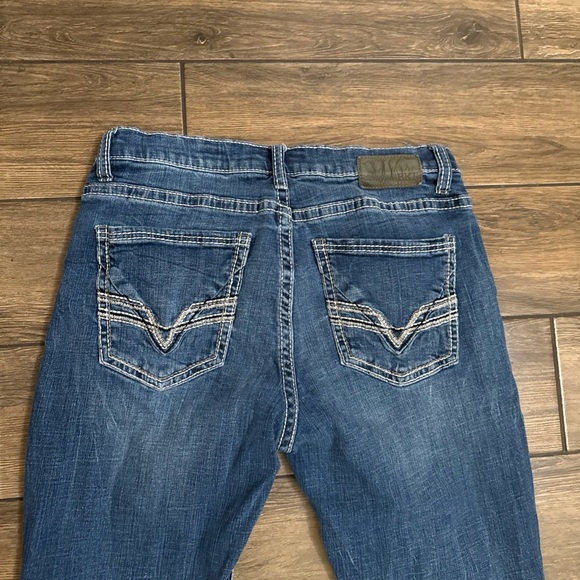 BKE Buckle Ethan Straight Jeans Mens 32x32 Dark Wash Blue Premium Stretch Denim - Picture 6 of 7